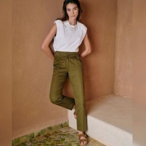 Sezane Francky Trousers in Khaki sz 38/6
